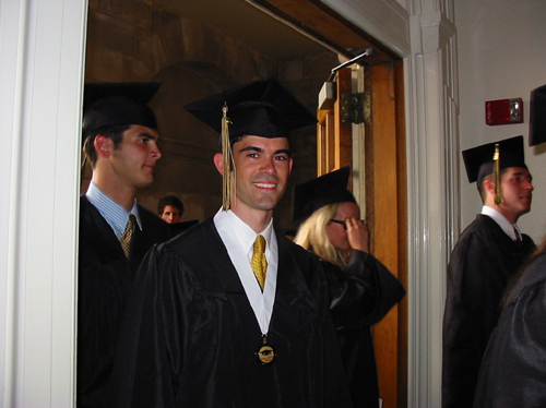 picking up my diploma