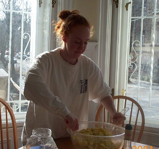 Jen workin it